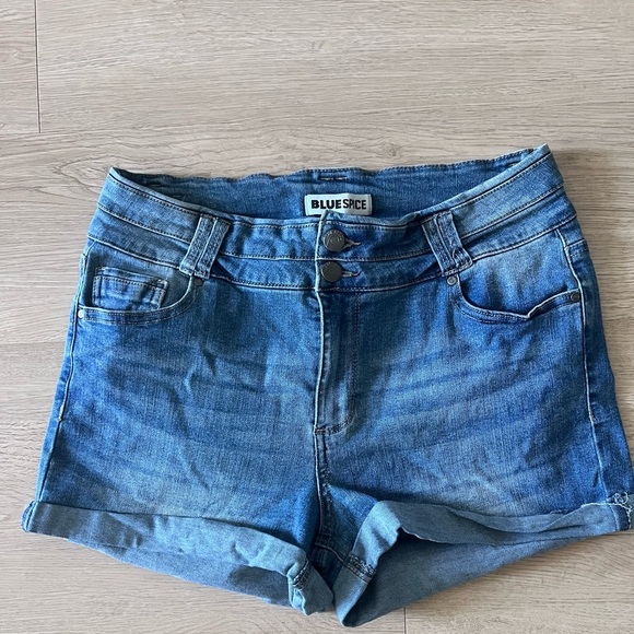 Blue Spice Pants - Blue Spice Women's Blue Denim Shorts Size 11